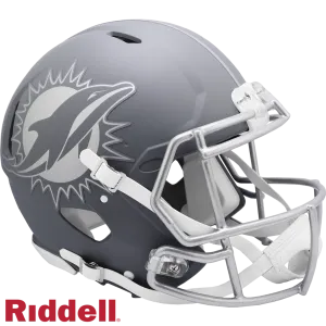 Miami Dolphins Helmet Riddell Authentic Full Size Speed Style Slate Alternate