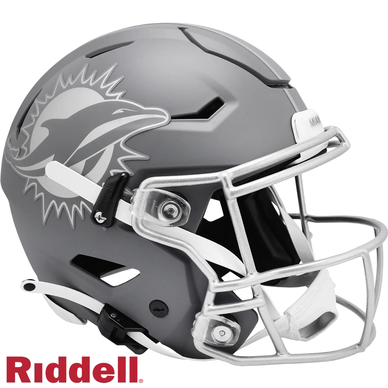 Miami Dolphins Helmet Riddell Authentic Full Size SpeedFlex Style Slate Alternate