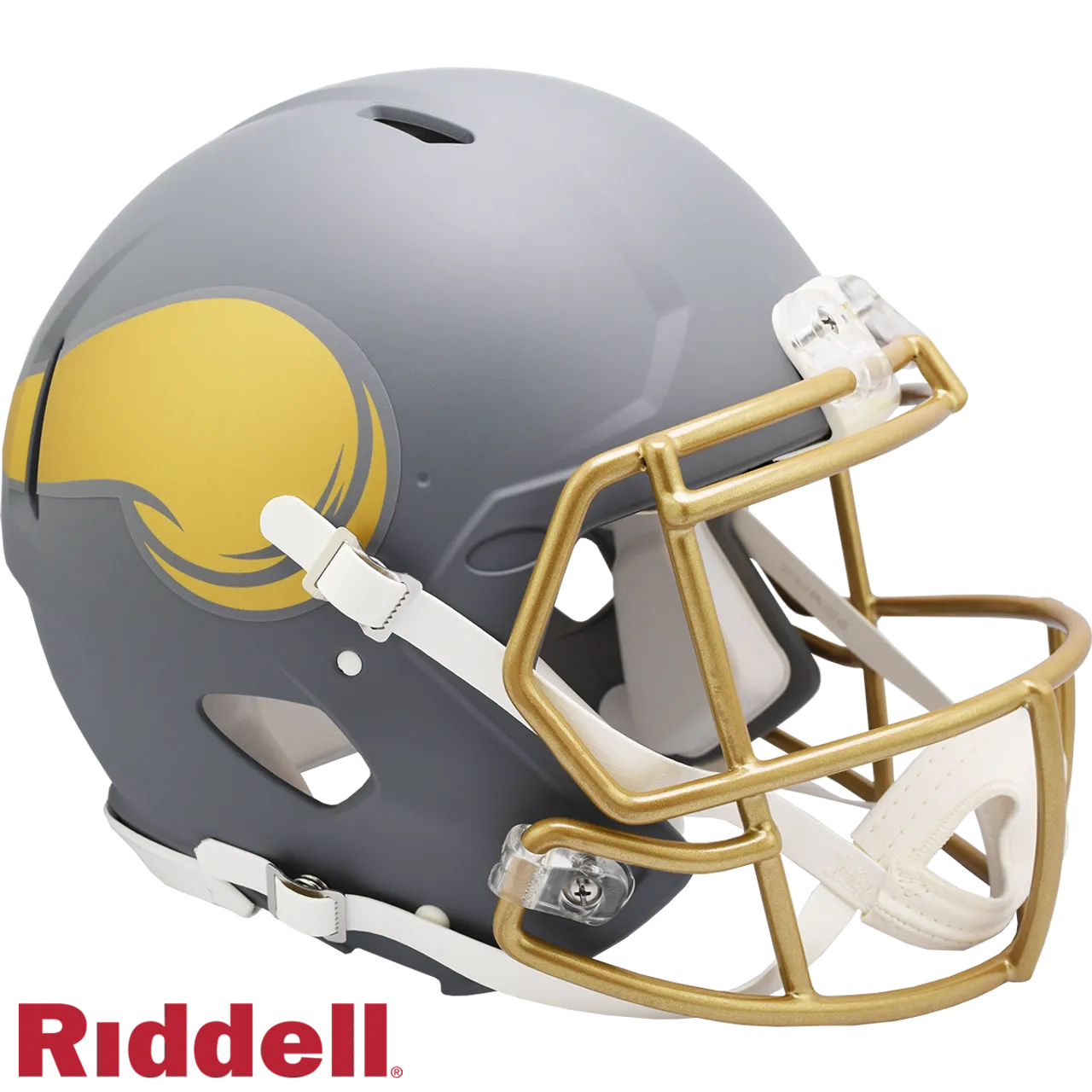 Minnesota Vikings Helmet Riddell Authentic Full Size Speed Style Slate Alternate