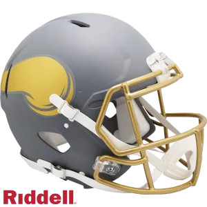 Minnesota Vikings Helmet Riddell Authentic Full Size Speed Style Slate Alternate