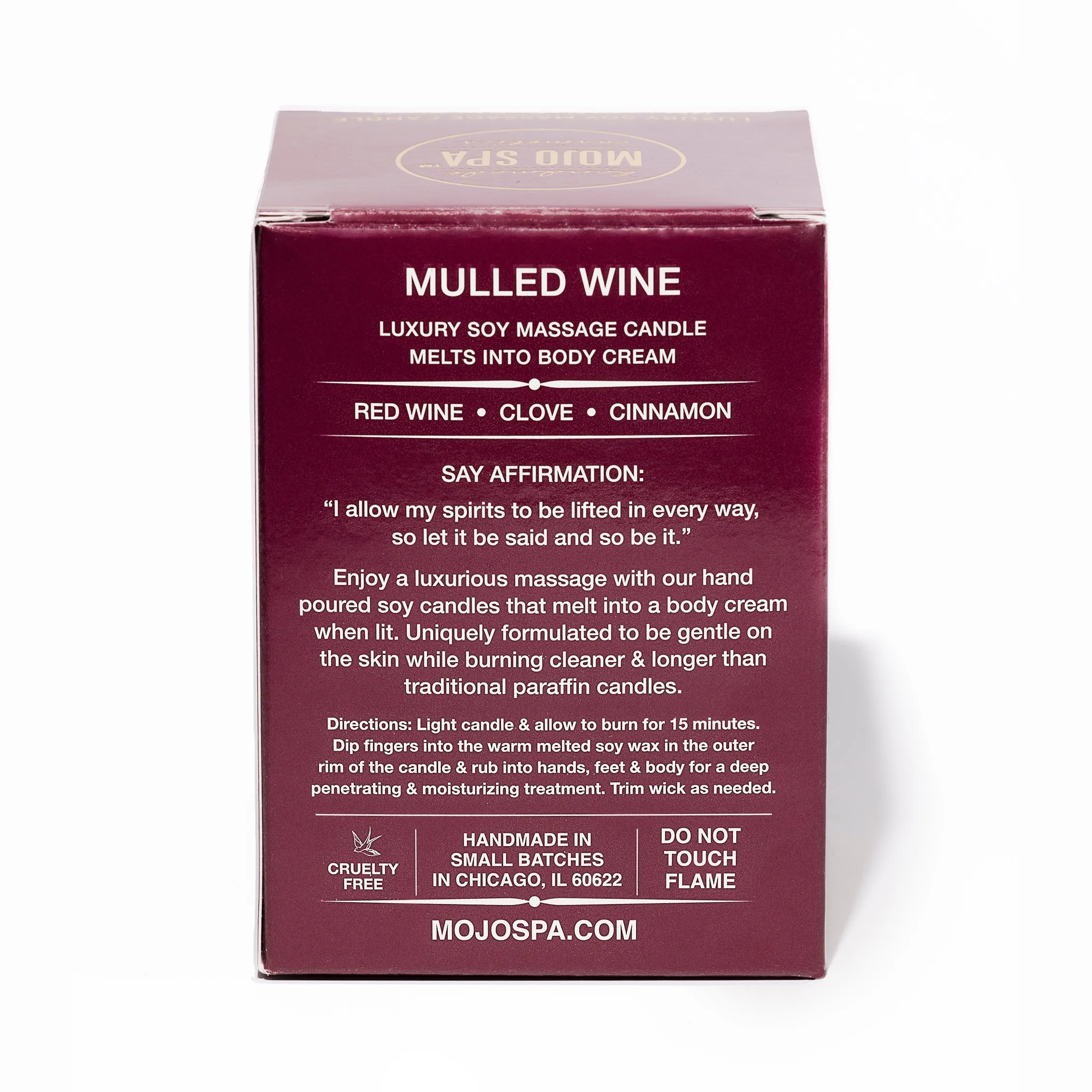 Mulled Wine Soy Massage Candle