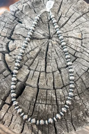 Navajo pearl Bead and Saucer Necklace