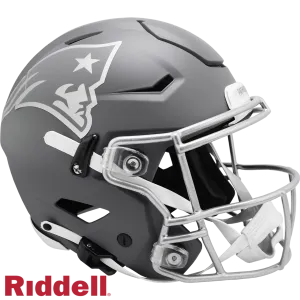 New England Patriots Helmet Riddell Authentic Full Size SpeedFlex Style Slate Alternate
