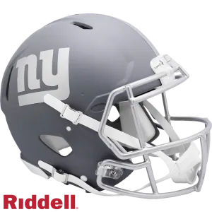 New York Giants Helmet Riddell Authentic Full Size Speed Style Slate Alternate