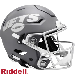 New York Jets Helmet Riddell Authentic Full Size SpeedFlex Style Slate Alternate