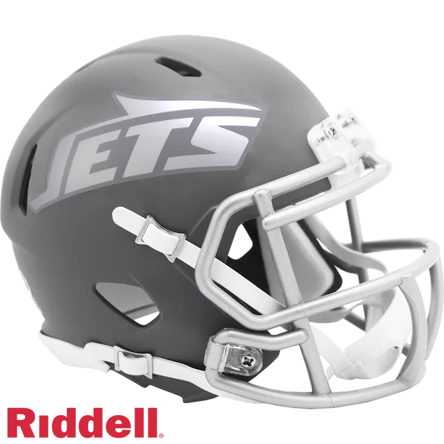 New York Jets Helmet Riddell Replica Mini Speed Style Slate Alternate 2024