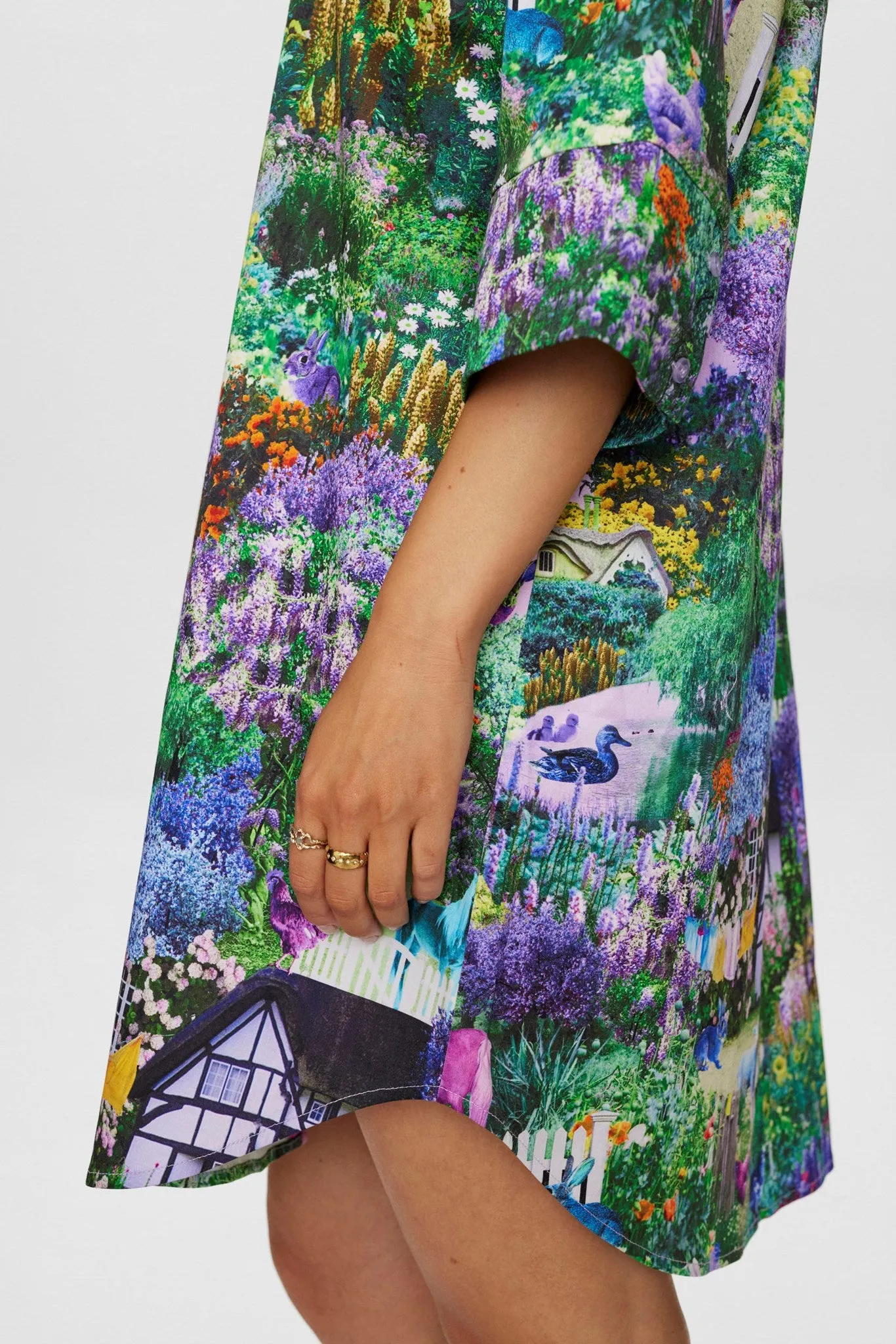 NUGARDEN SHIRT DRESS - Pine Green