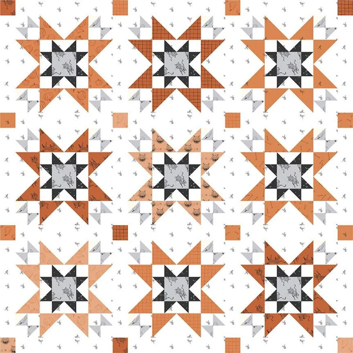 October Stars quilt pattern by Amanda Niederhauser