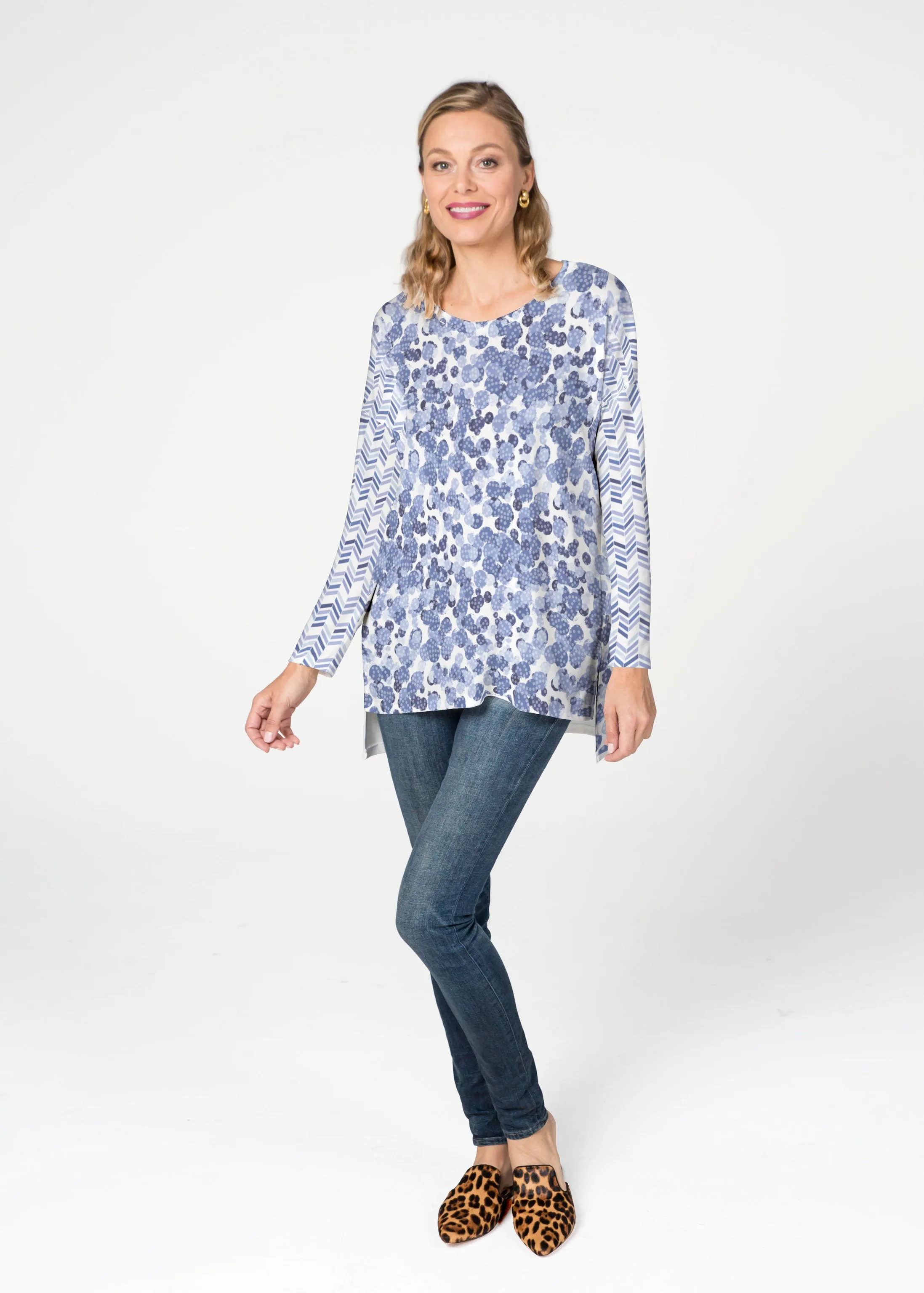 Oh Stamped (7784) Slouchy Butterknit Top