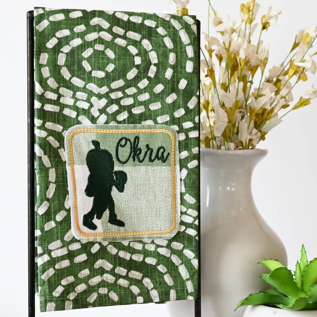 Okra Patch Hand Towel