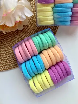 Pastel Hair Ties  Set of 30pcs