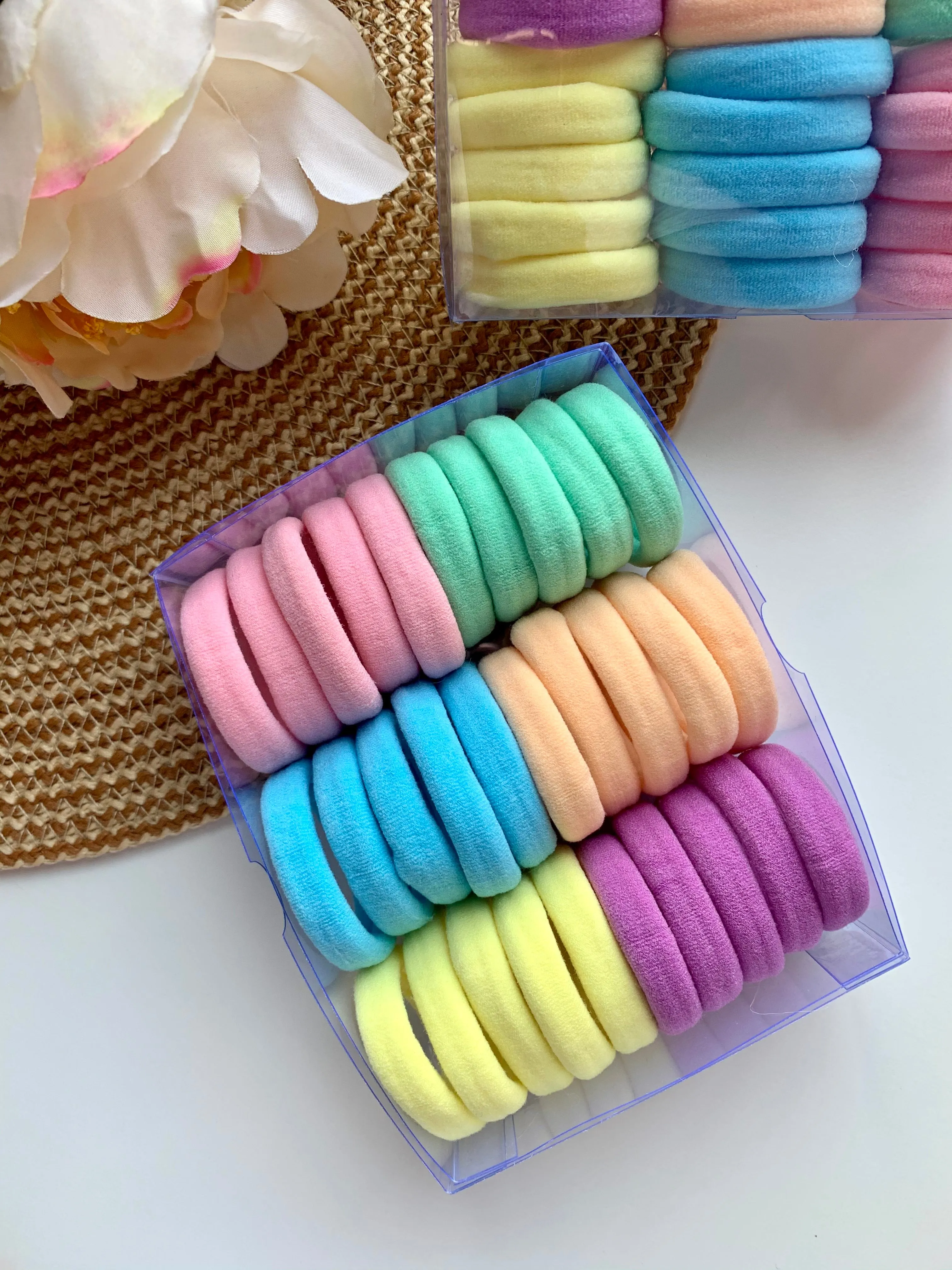 Pastel Hair Ties  Set of 30pcs