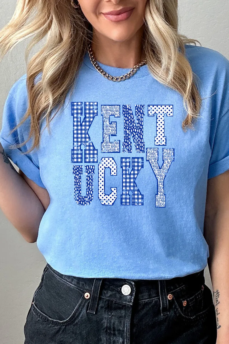 Patchwork Kentucky Short Sleeve Relaxed Fit T-Shirt