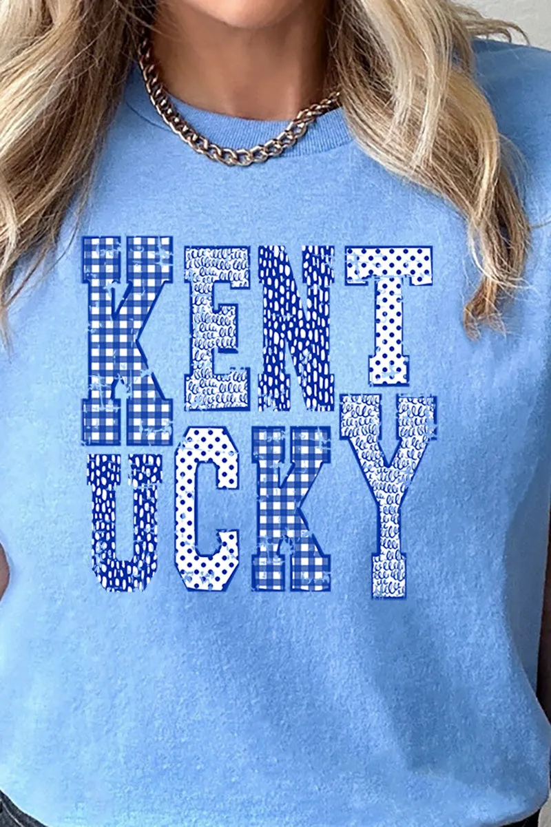 Patchwork Kentucky Short Sleeve Relaxed Fit T-Shirt