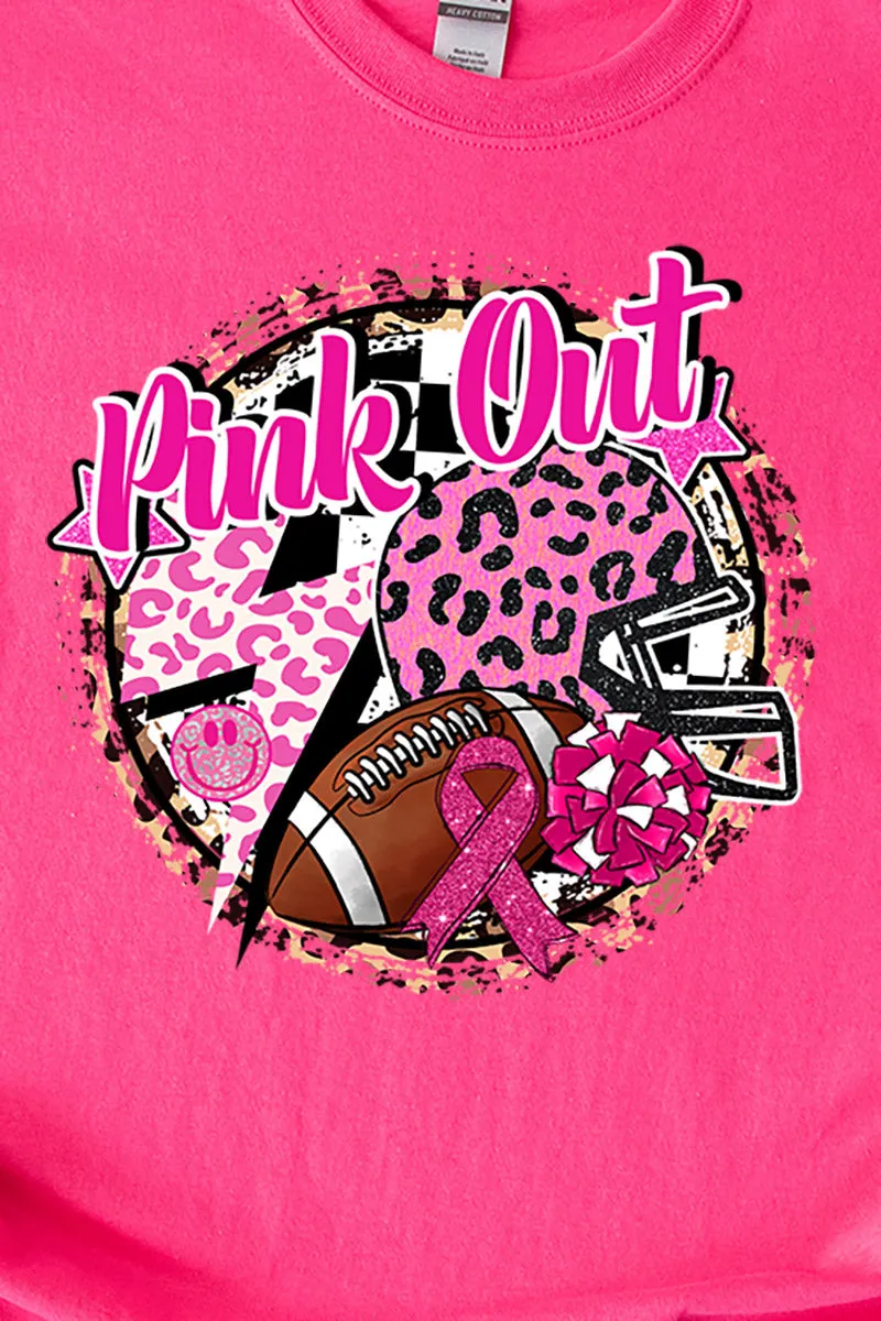 Pink Out Leopard Short Sleeve Relaxed Fit T-Shirt