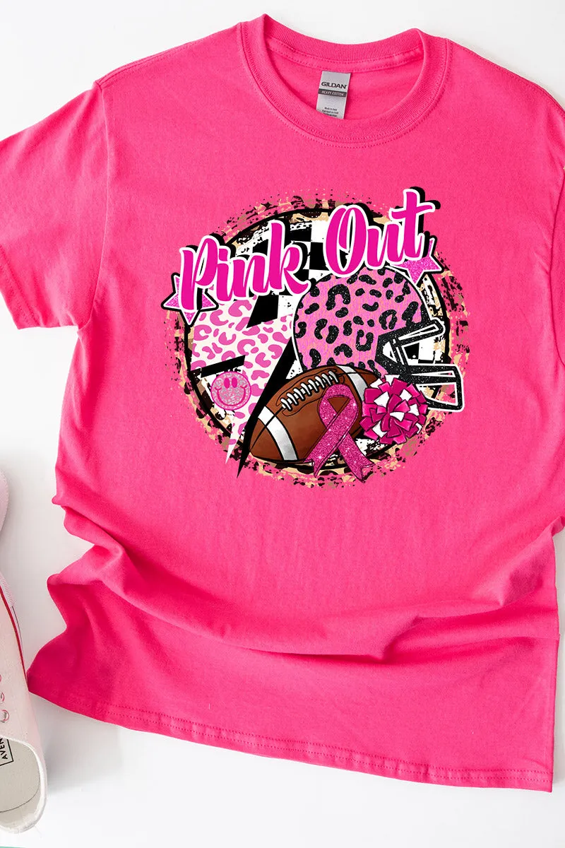 Pink Out Leopard Short Sleeve Relaxed Fit T-Shirt