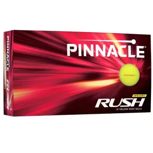 Pinnacle Rush Yellow Logo Golf Balls 15 Pack