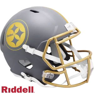 Pittsburgh Steelers Helmet Riddell Replica Full Size Speed Style Slate Alternate