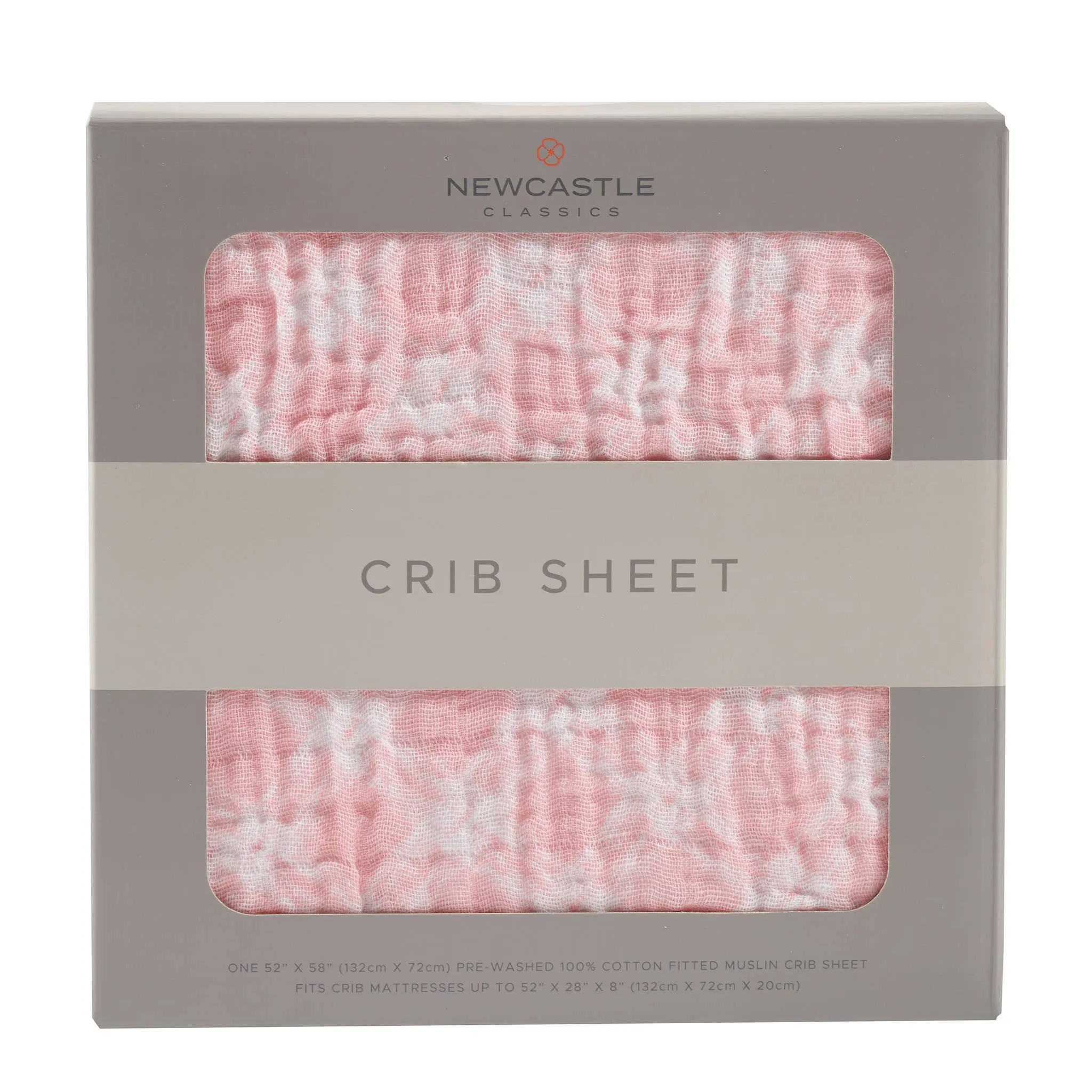 Primrose Pink Plaid Crib Sheet