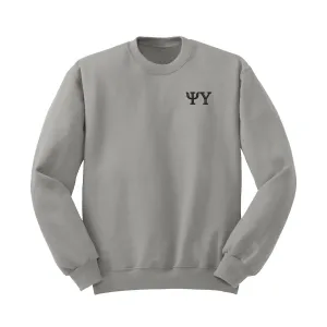 Psi Upsilon Embroidered Crewneck Sweatshirt