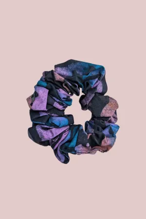Purple Batik Hair Scrunchie