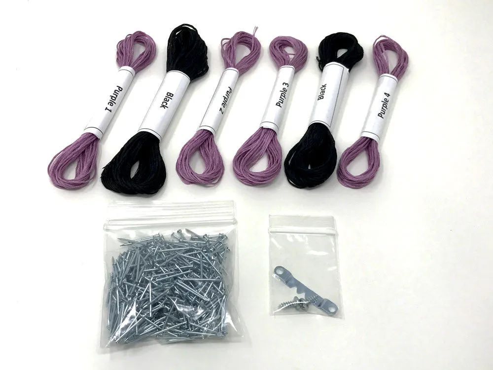 Purple Butterfly String Art Kit