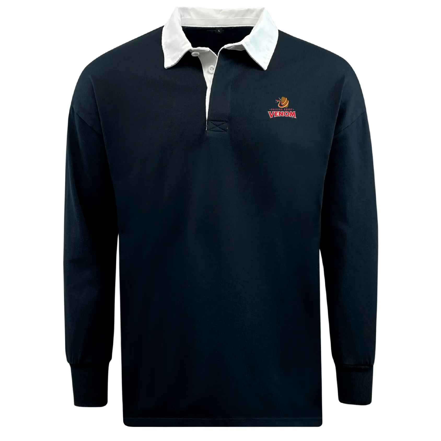 Raleigh Venom Classic Long Sleeve Solid Rugby Jersey