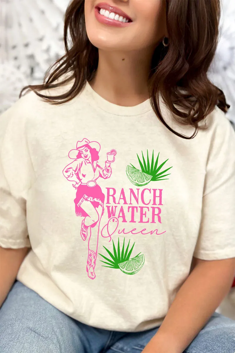 Ranch Water Queen Short Sleeve Relaxed Fit T-Shirt