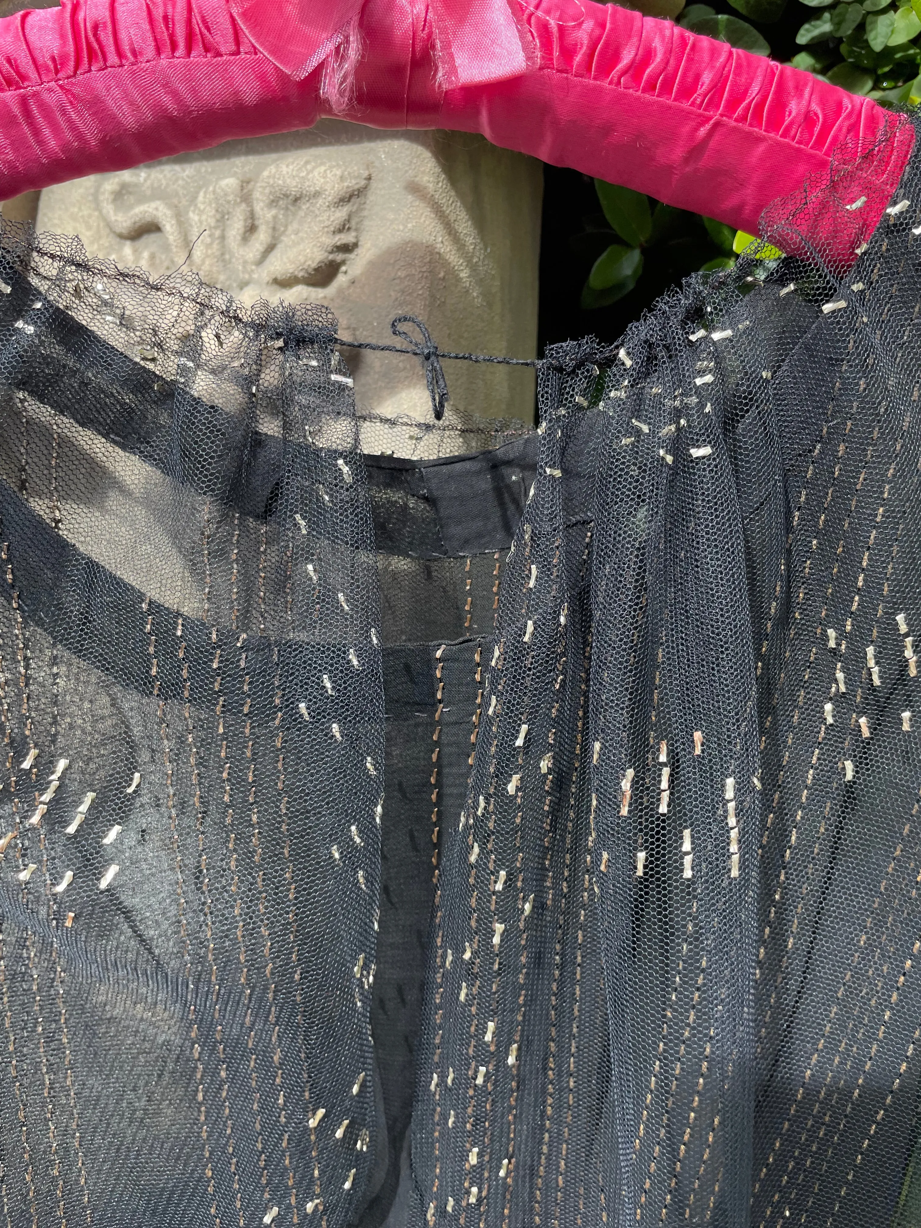Rare 1920s/1930s One Of A Kind Handmade Hammered Metal Assuit Dress & Shawl