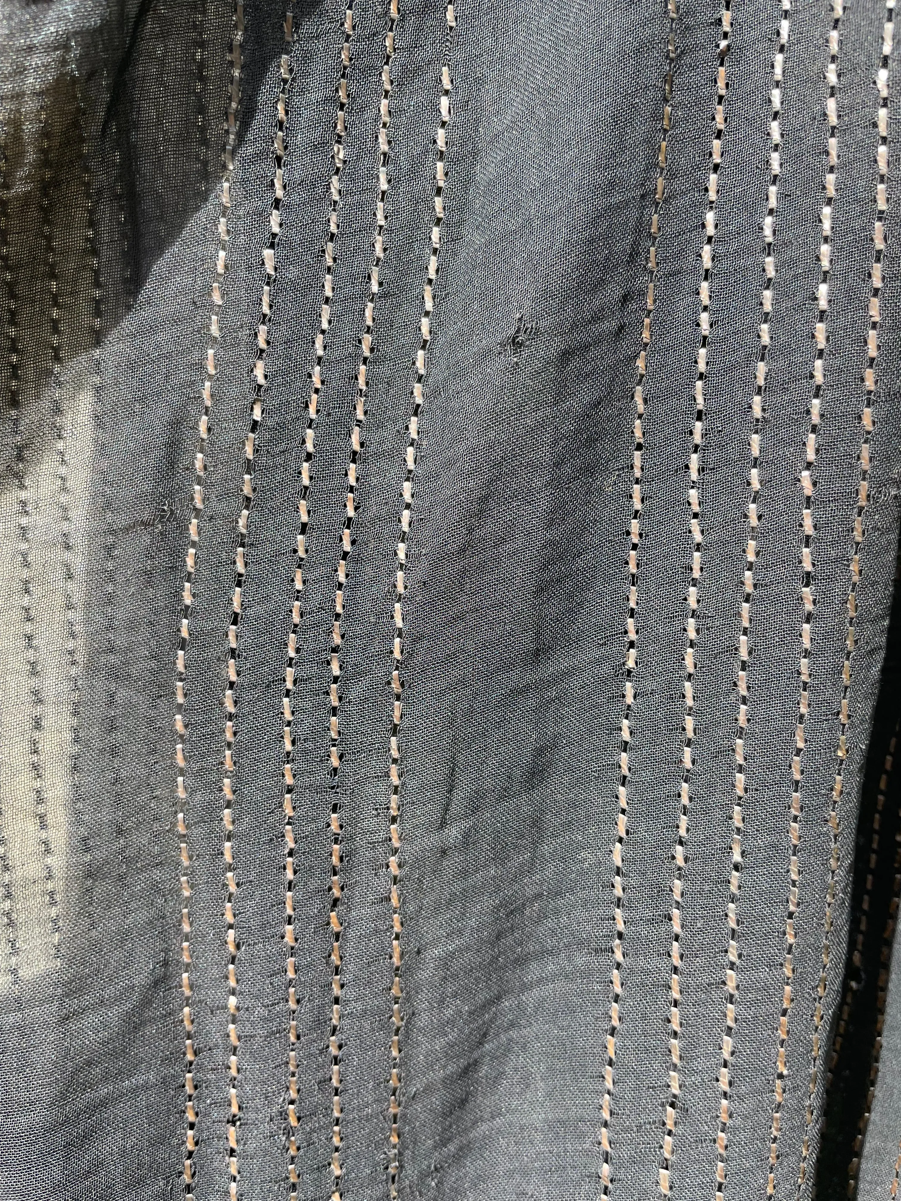 Rare 1920s/1930s One Of A Kind Handmade Hammered Metal Assuit Dress & Shawl