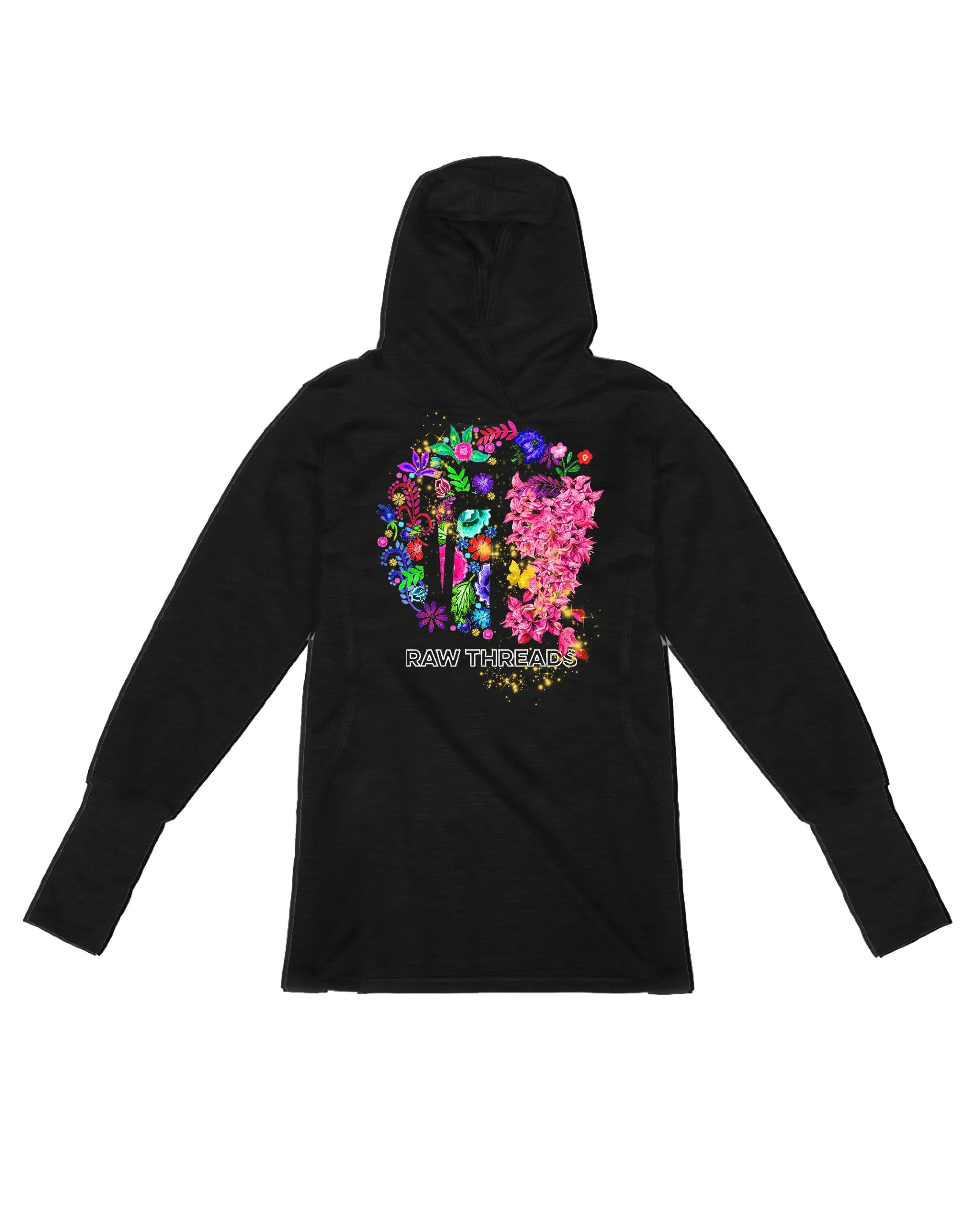 Raw Threads Family Flowers Logo