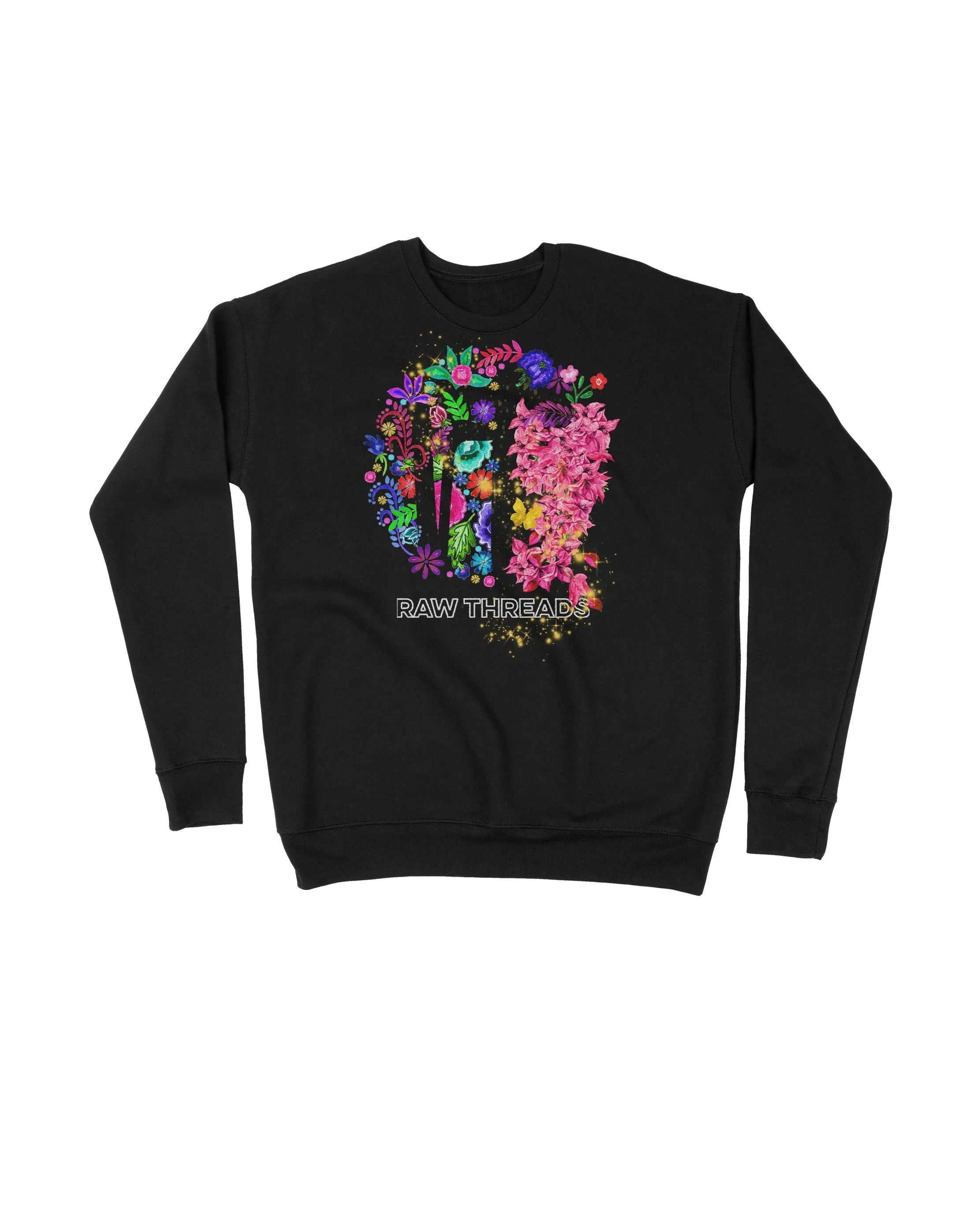 Raw Threads Family Flowers Logo