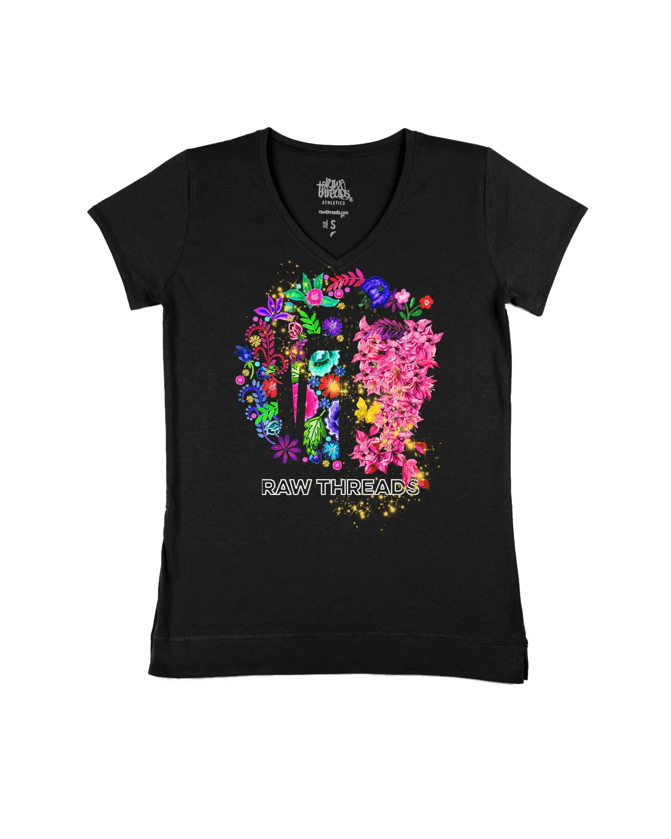 Raw Threads Family Flowers Logo