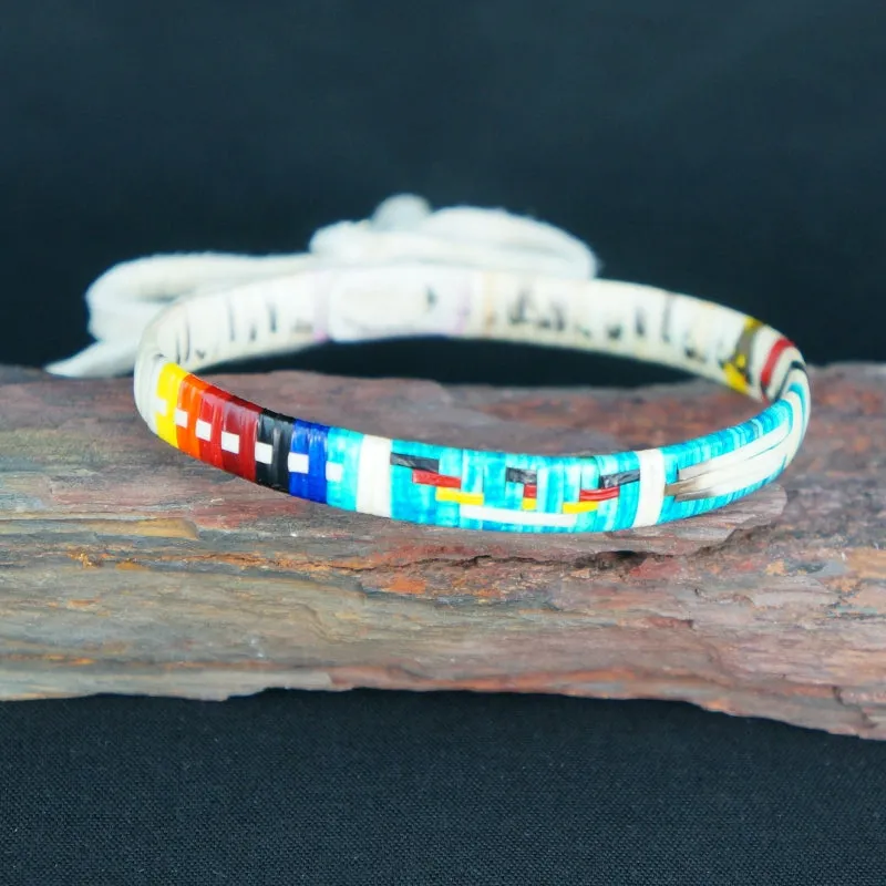 Red Cloud Quillwork - Traditional Bracelet