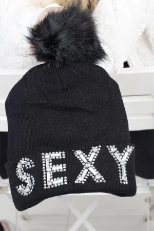 Rhinestone Beanie