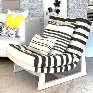 Romeo Chair In Ships Ahoy Linen