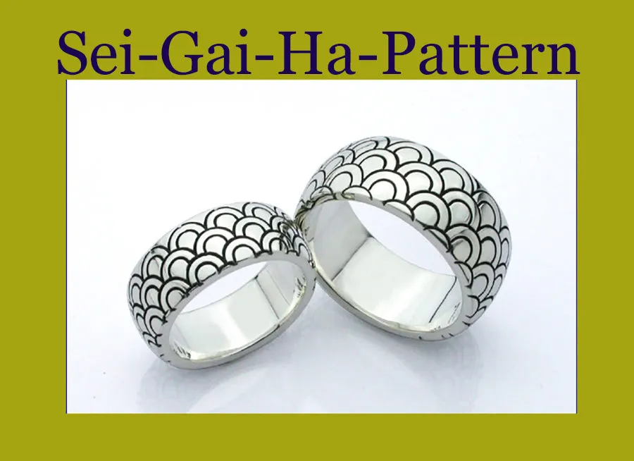 Saito - Edo Pattern Silver 925 ring - (5 Patterns)　