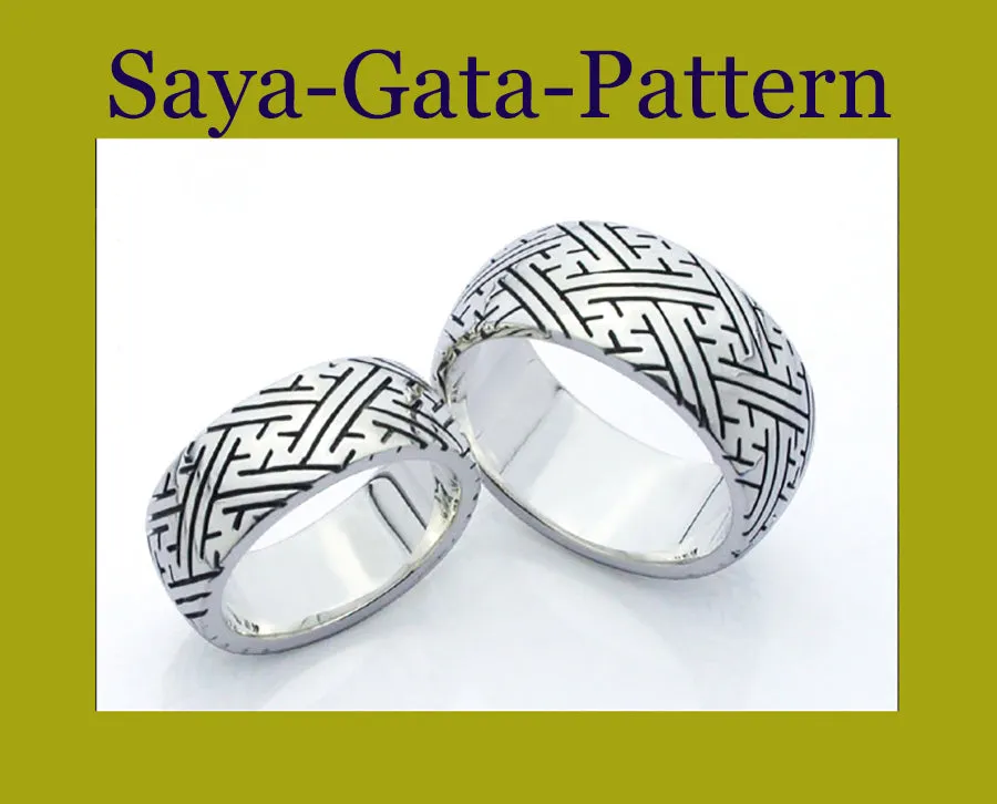 Saito - Edo Pattern Silver 925 ring - (5 Patterns)　