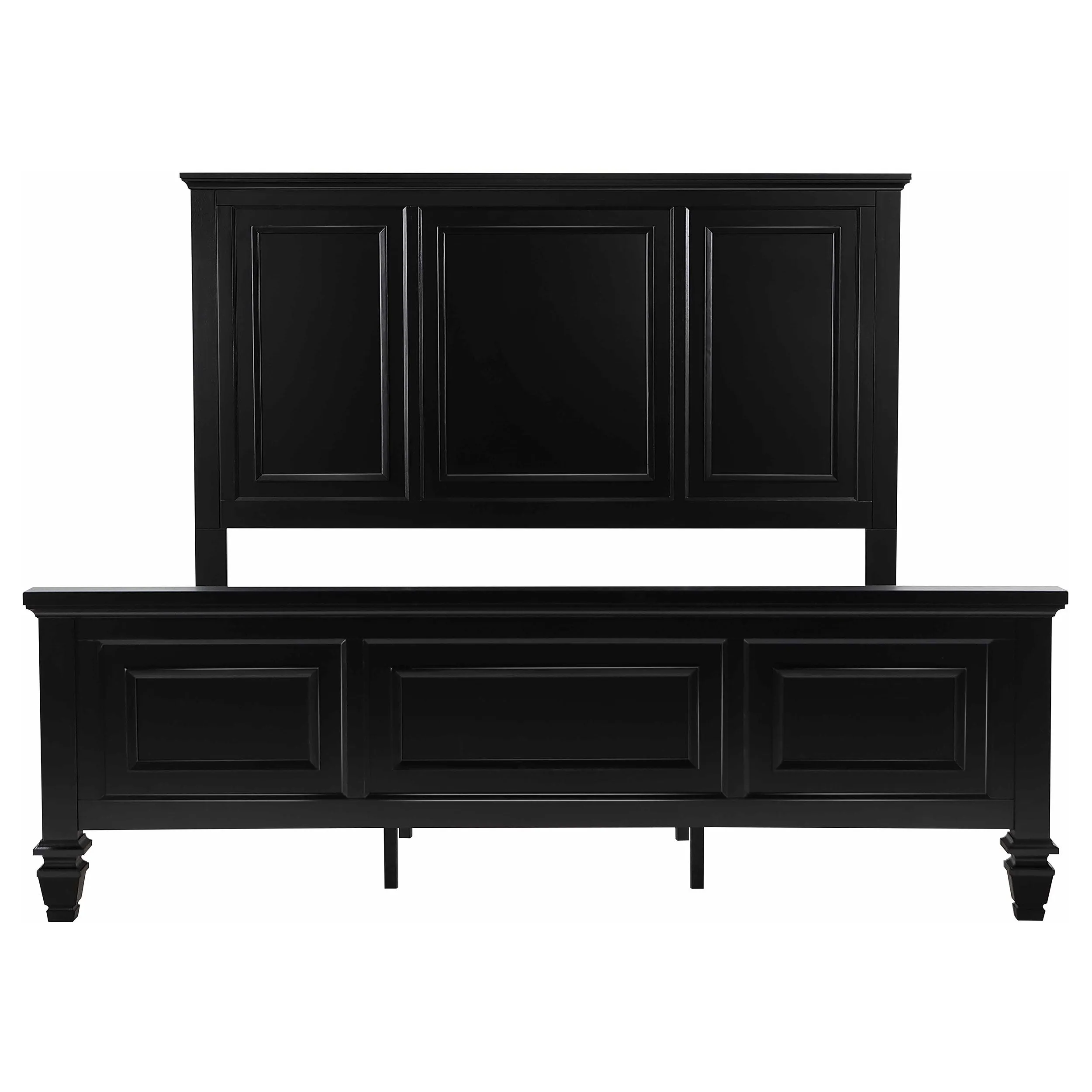 Sandy Beach 4-piece Eastern King Bedroom Set Black