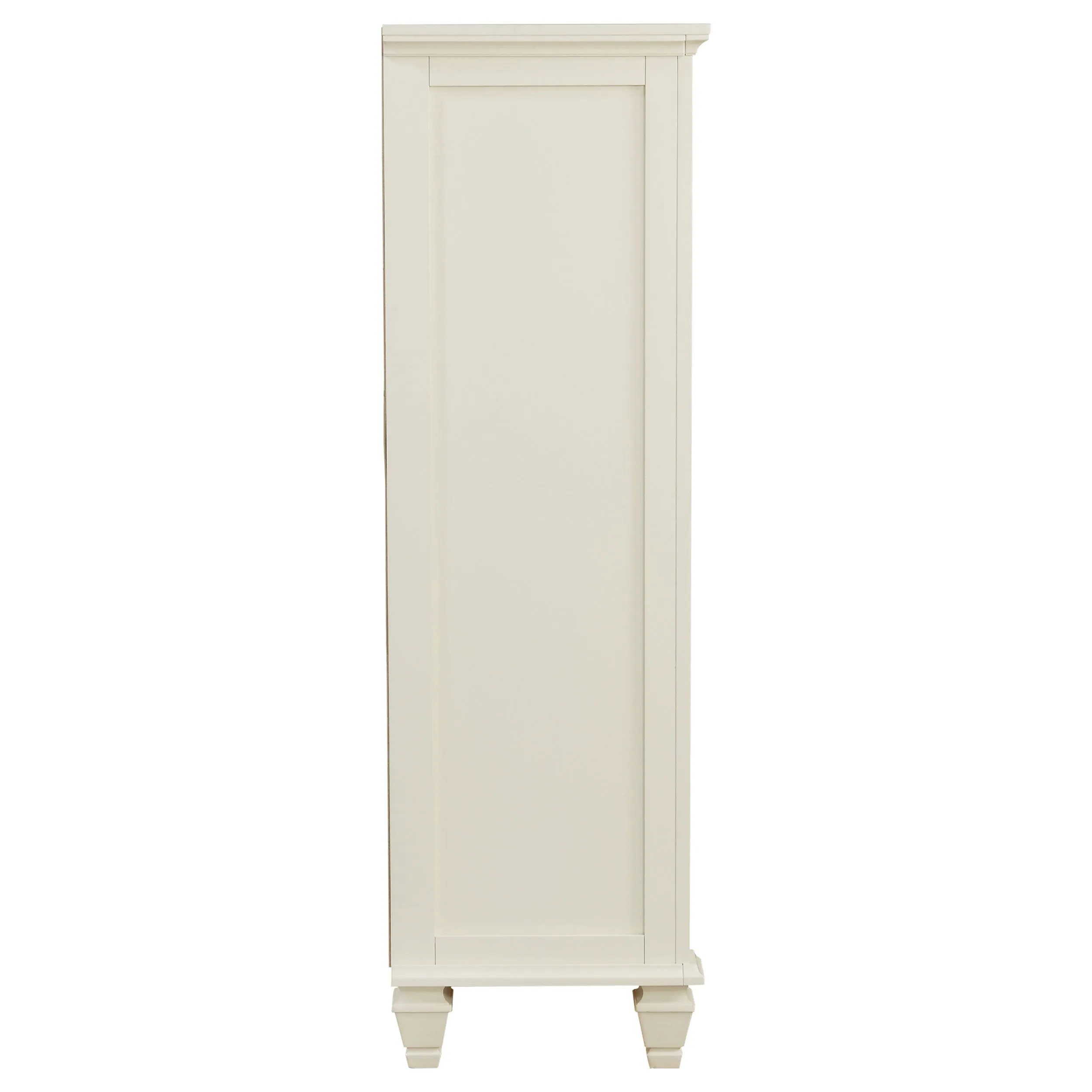 Sandy Beach 5-drawer Bedroom Chest Cream White