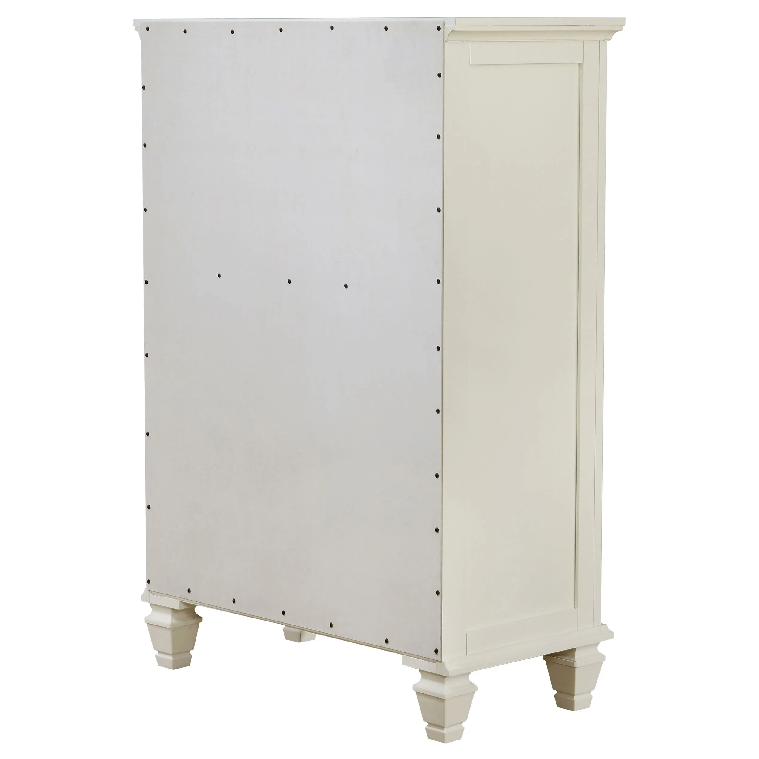 Sandy Beach 5-drawer Bedroom Chest Cream White
