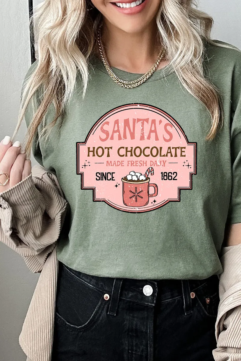 Santa's Hot Chocolate Short Sleeve Relaxed Fit T-Shirt