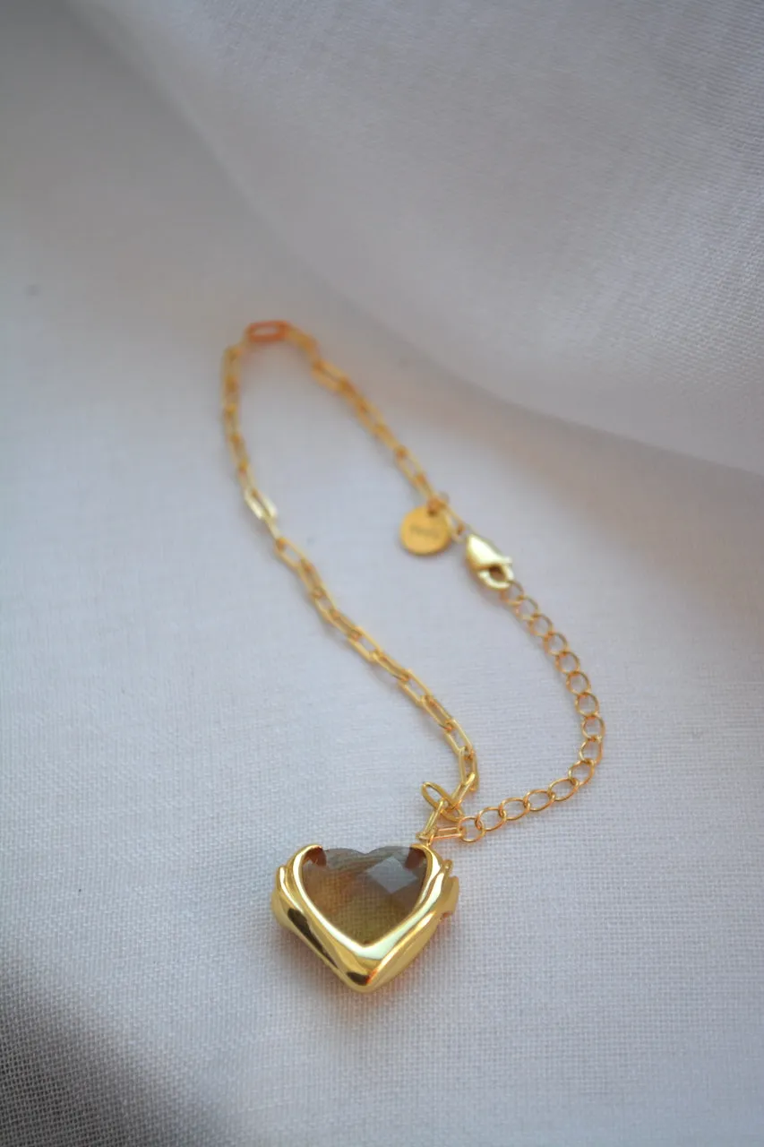 Self Love Pink 18K Gold Bracelet