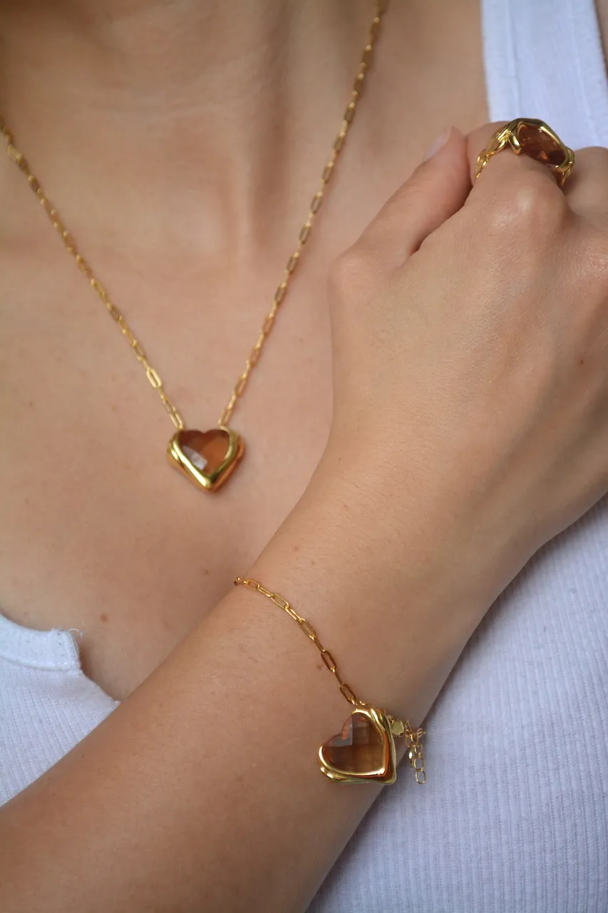 Self Love Pink 18K Gold Bracelet