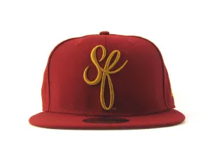 SF Script New Era 5950 Fitted Hats (SAN FRANCISCO 49ERS COLOR WAY)