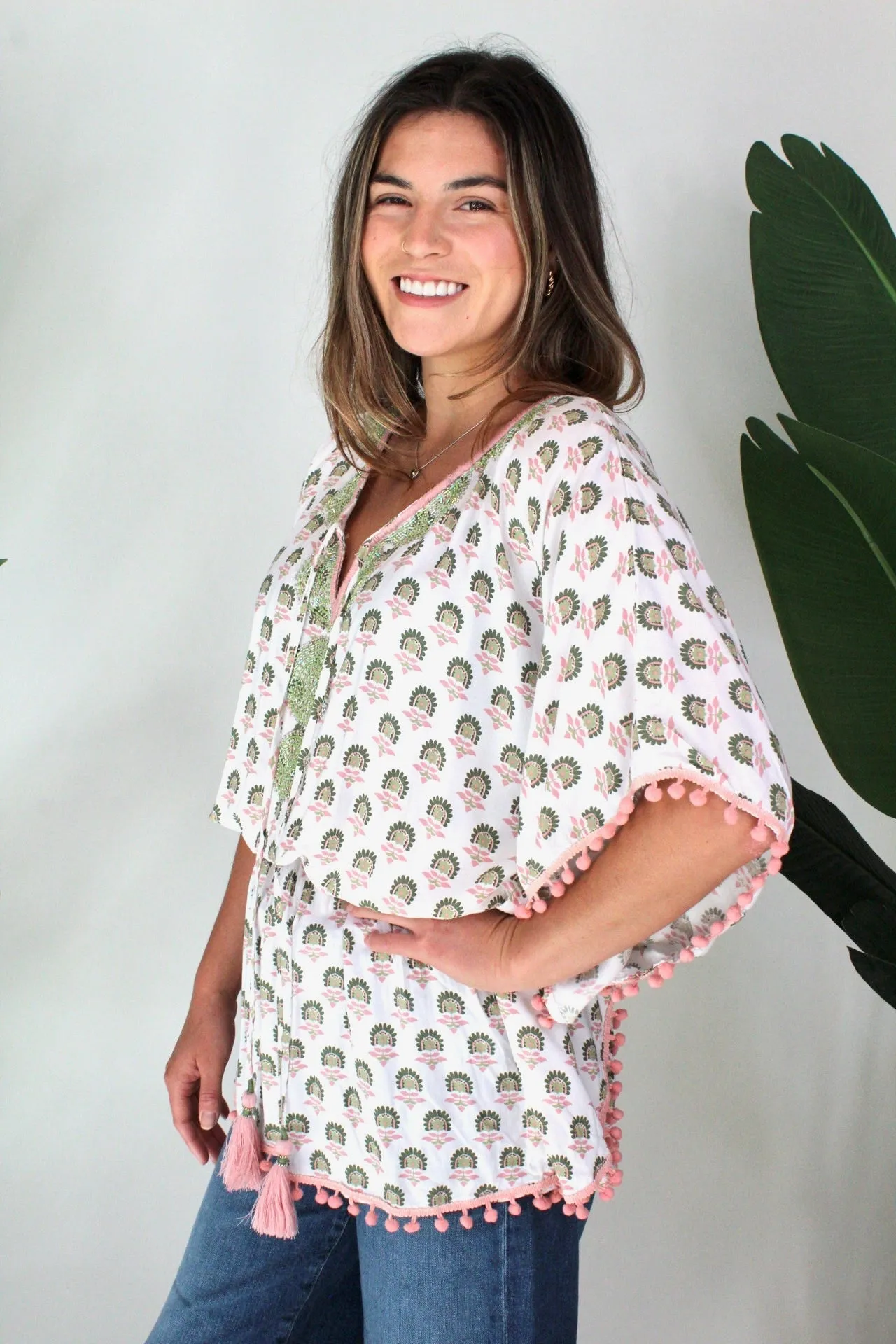 Skemo Blossom Butterfly Top Pink