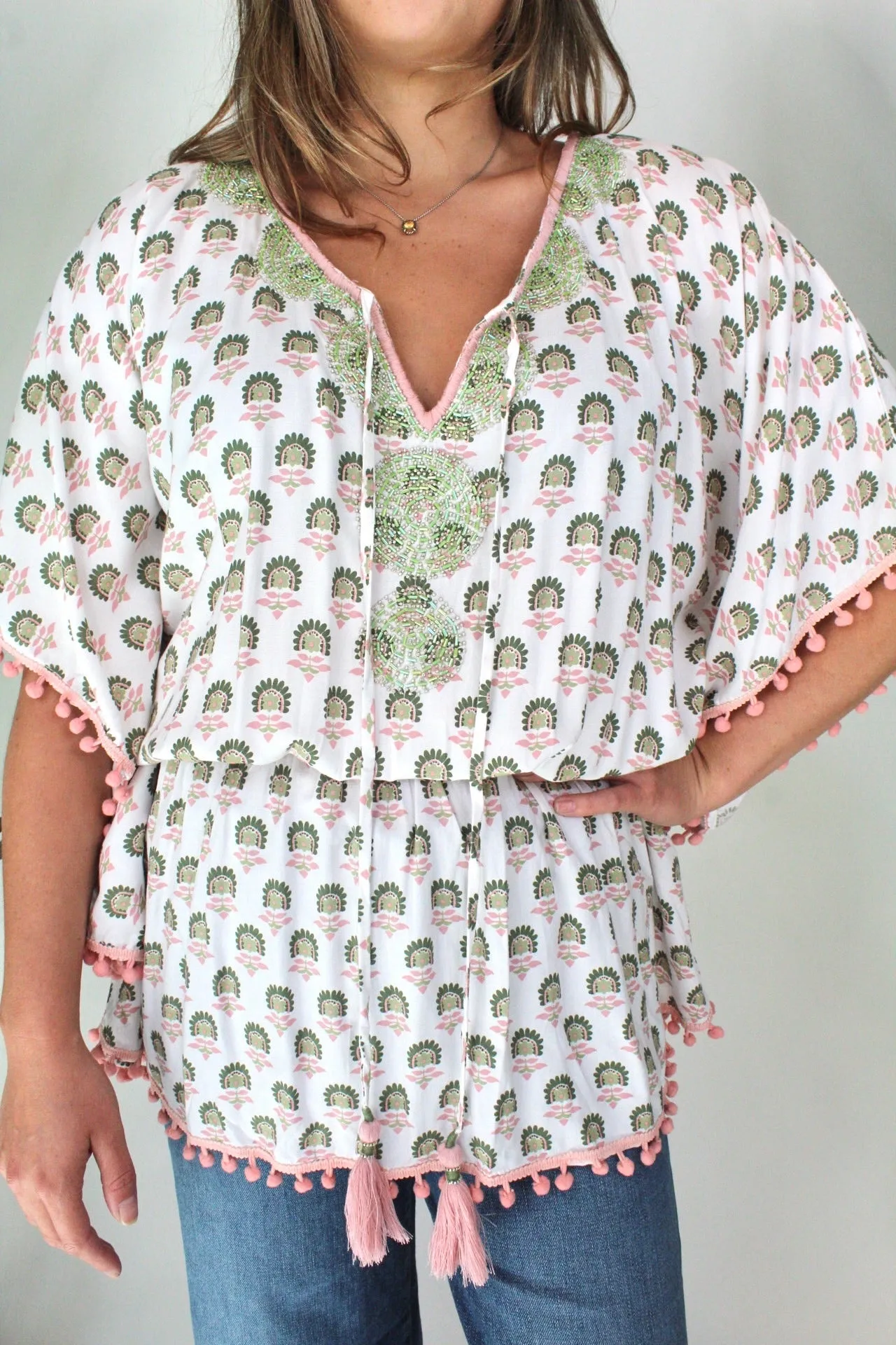 Skemo Blossom Butterfly Top Pink