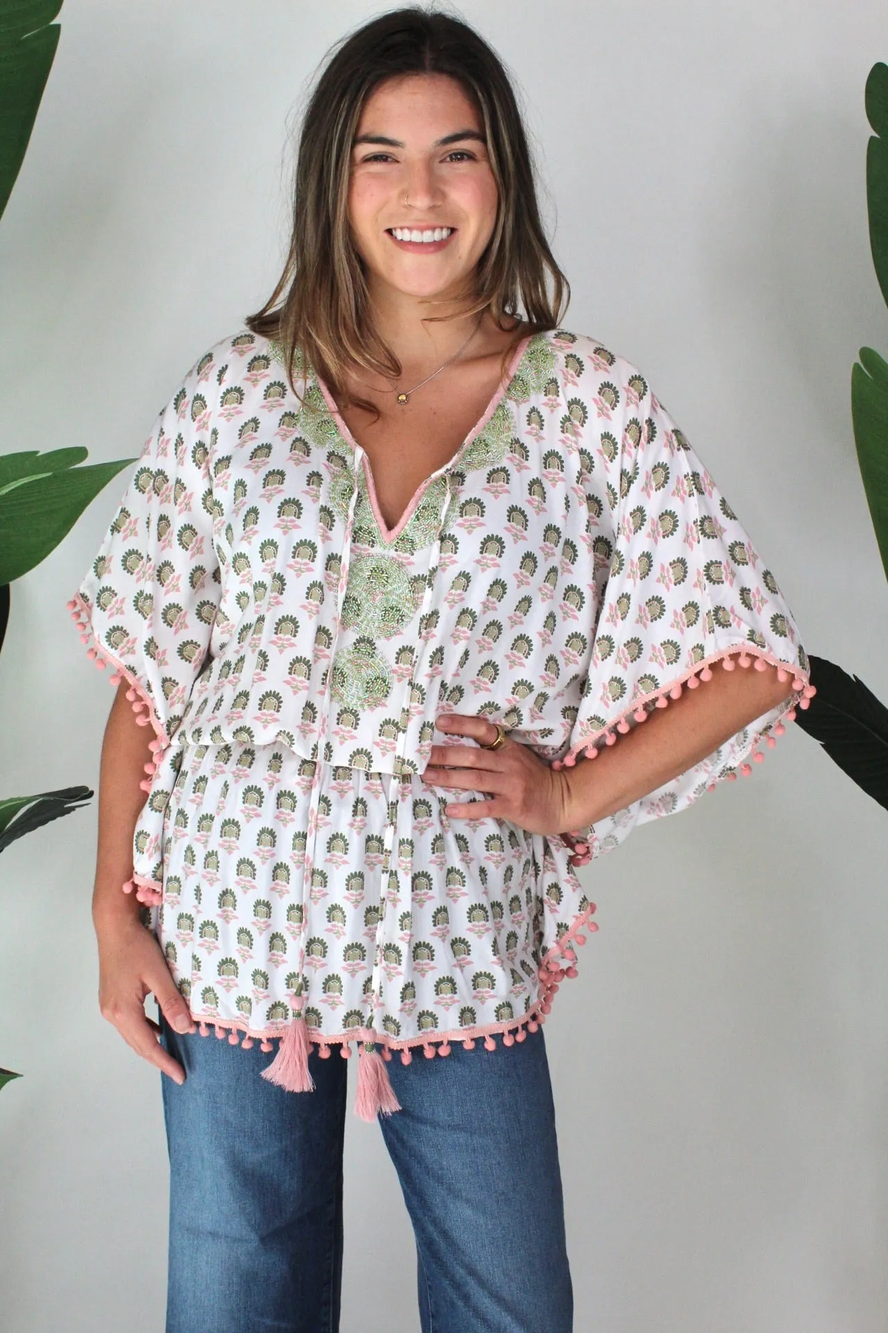 Skemo Blossom Butterfly Top Pink