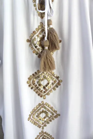 Skemo Kid Bling Short Kaftan White