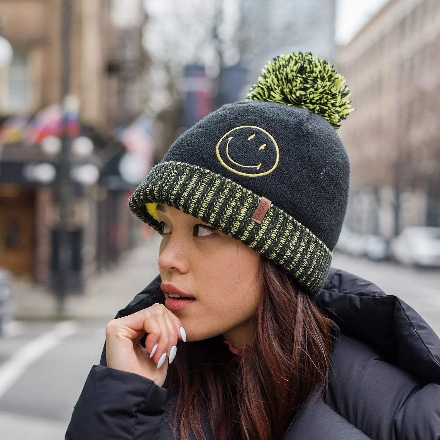 Smiley® x Pudus Winter Beanie | Black